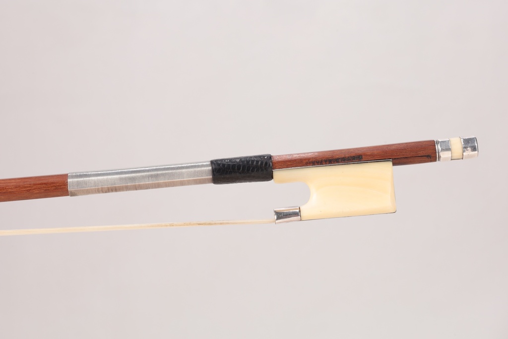 Silver Mounted Pernambuco Violin Bow by Charles Nicolas Bazin, Stamped FN Voirin a Paris, with Salchow Certificate