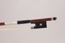 Nickel Mounted Massaranduba Violin Bow Branded J. Silva