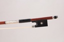 Nickel Mounted Massaranduba Violin Bow Branded J. Silva 