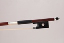 Silver Mounted Pernambuco Violin Bow Stamped Georg Werner 
