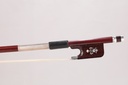 Arcos Brasil Silver Mounted Viola Bow w/ Fleur de Lis Snakewood Frog