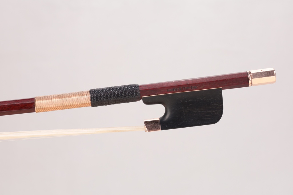 Gold Cello Bow branded W.E. HILL & SONS