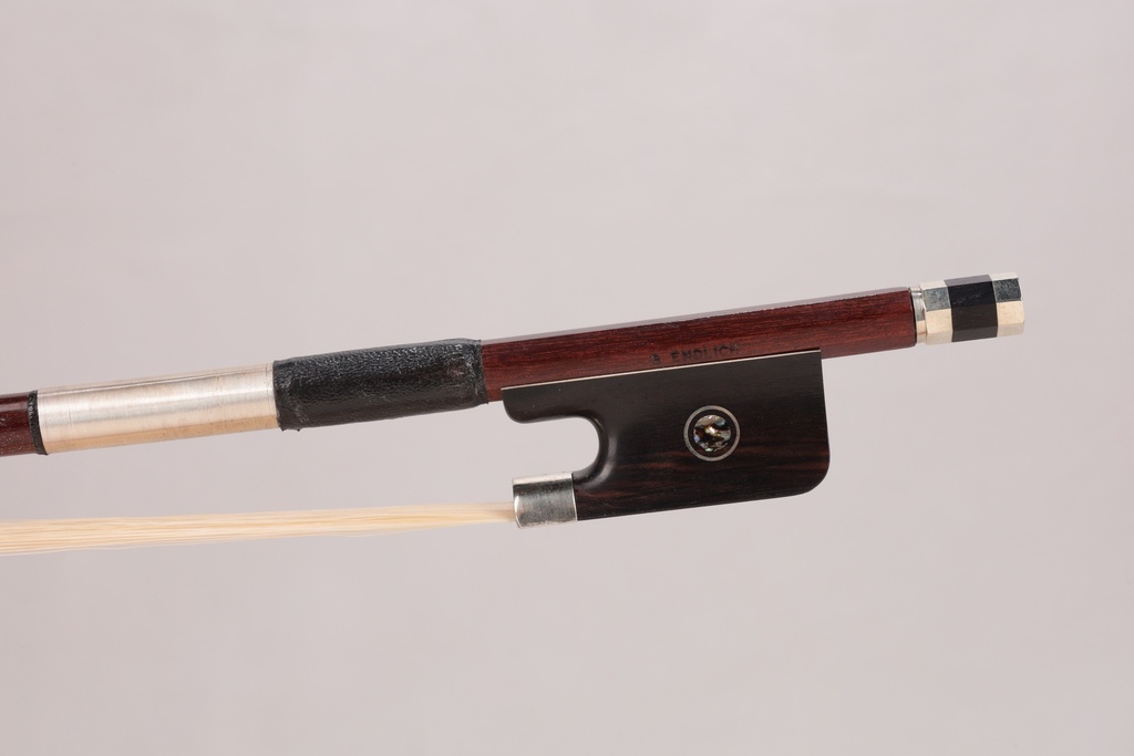Nickel Mounted Massaranduba Cello Bow Stamped B. Endlich-4/4