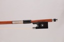 Nickel Mounted Pernambuco Violin Bow Branded Marco Raposo-1/4