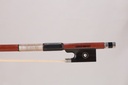 Nickel Mounted Pernambuco Violin Bow Branded Marco Raposo-1/2 