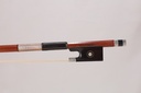Nickel Mounted Pernambuco Violin Bow Branded Marco Raposo-1/2 
