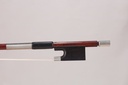 Nickel Mounted Pernambuco Violin Bow Branded E. Oliveira-1/2