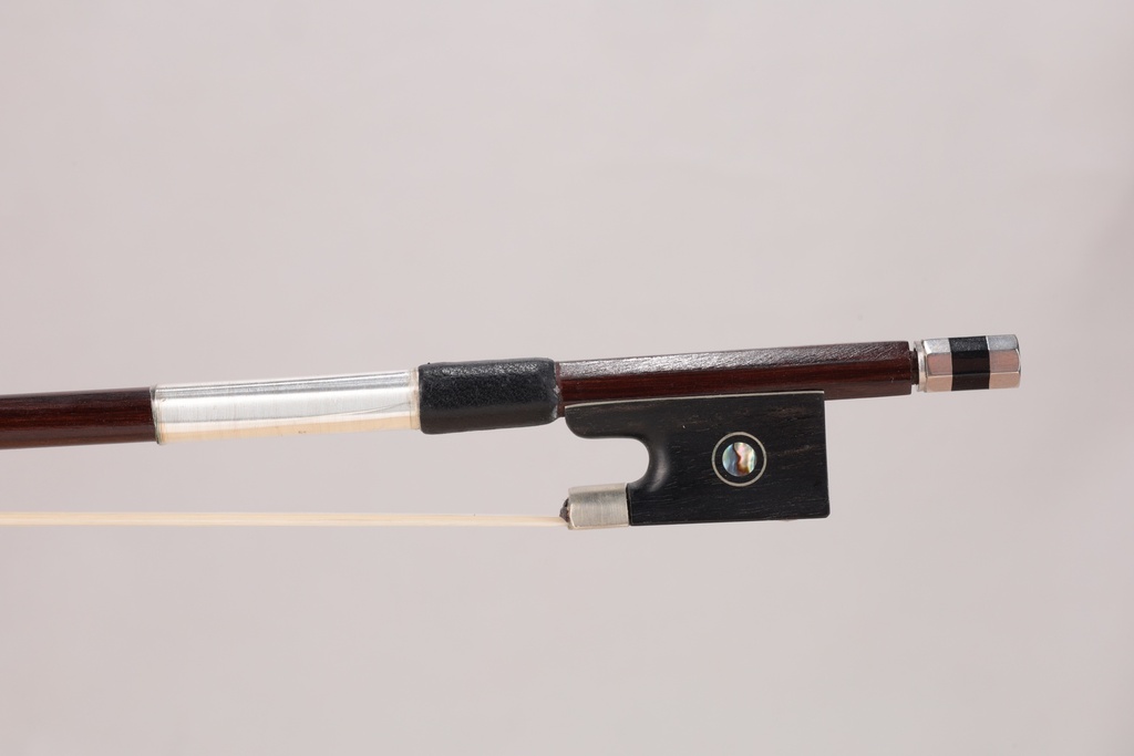 Nickel Mounted Pernambuco Violin Bow - 1/8 Size