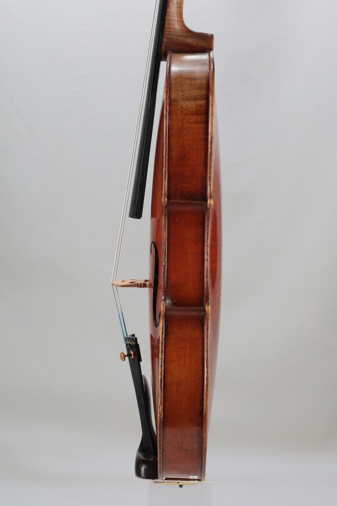 Violin, likely French, c. 1850, labeled Joseph Antonius Rocca