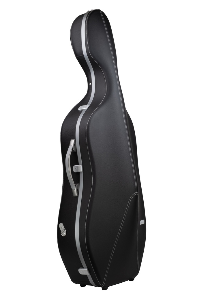 L'ETOILE ROYAL Hightech Slim Cello Case, Full Real Leather Cover