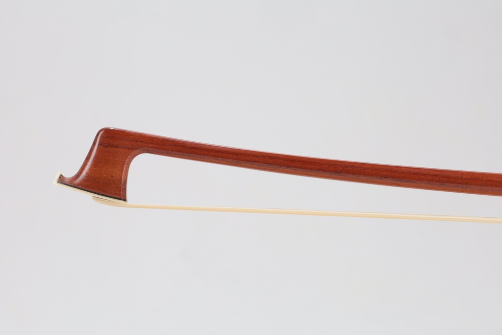 Nickel Mounted Massaranduba Violin Bow Branded J. Silva-3/4