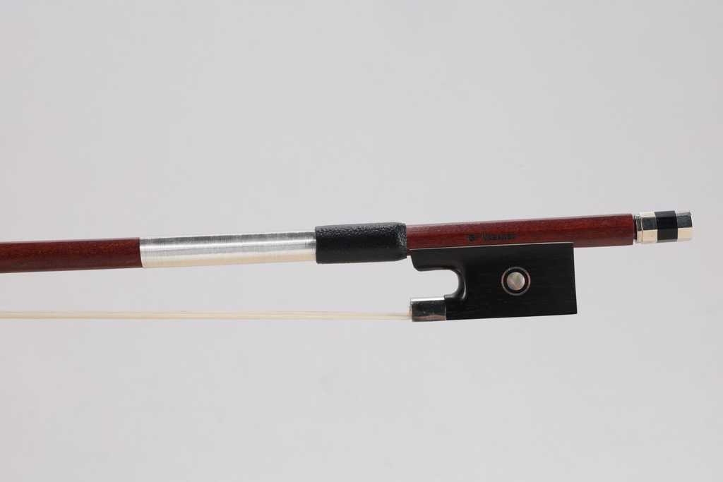 Nickel Mounted Pernambuco Violin Bow Branded G. Werner