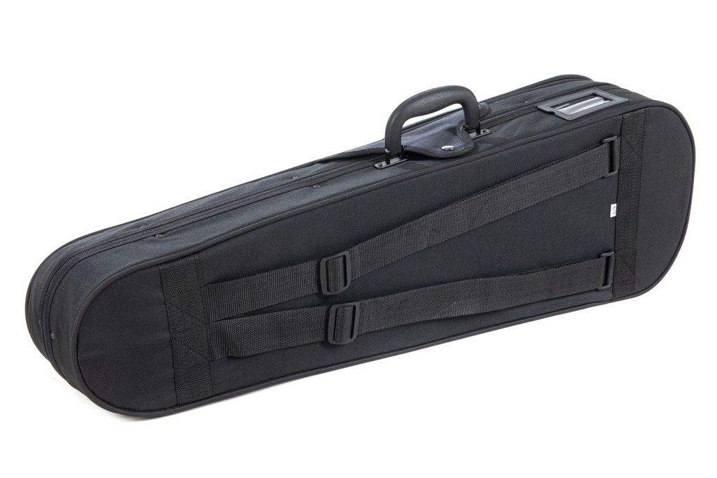 GEWA Violin Case, Aspirante, Shaped, 4/4, Carbon-Optic Black/Anthracite	