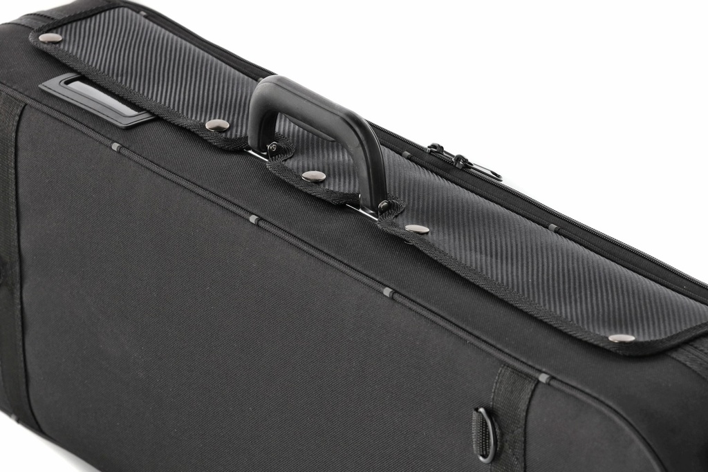 GEWA Violin Case, Aspirante, Oblong, 4/4, Carbon-Optic Black/Anthracite	