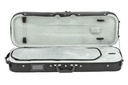 GEWA Violin Case, Aspirante, Oblong, 4/4, Carbon-Optic Black/Anthracite	