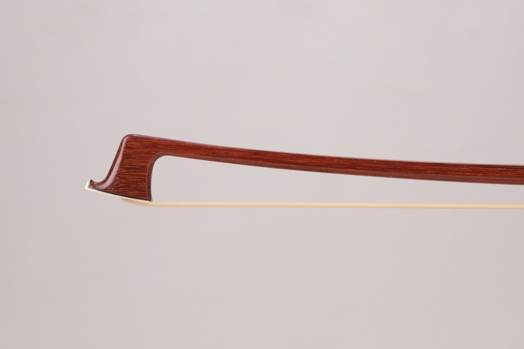 Nickel Mounted Massaranduba Violin Bow Branded J. Silva