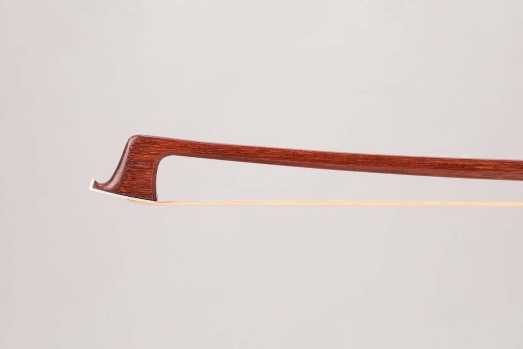 Nickel Mounted Massaranduba Violin Bow Branded J. Silva 