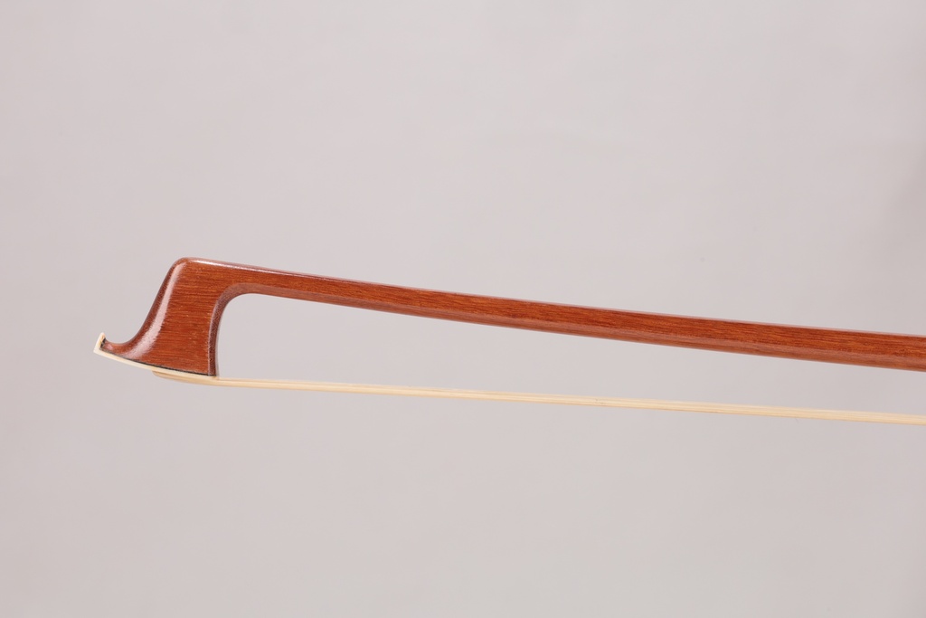 Nickel Mounted Pernambuco Violin Bow Branded Marco Raposo-1/4 