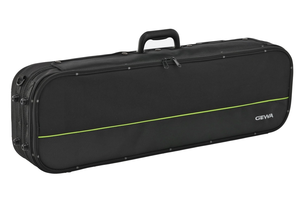GEWA Violin Case, Aspirante, Oblong, 4/4, Carbon-Optic Black/Anthracite	