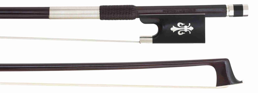 Horst John Silver Mounted Violin Bow w/ Fleur de Lis Frog