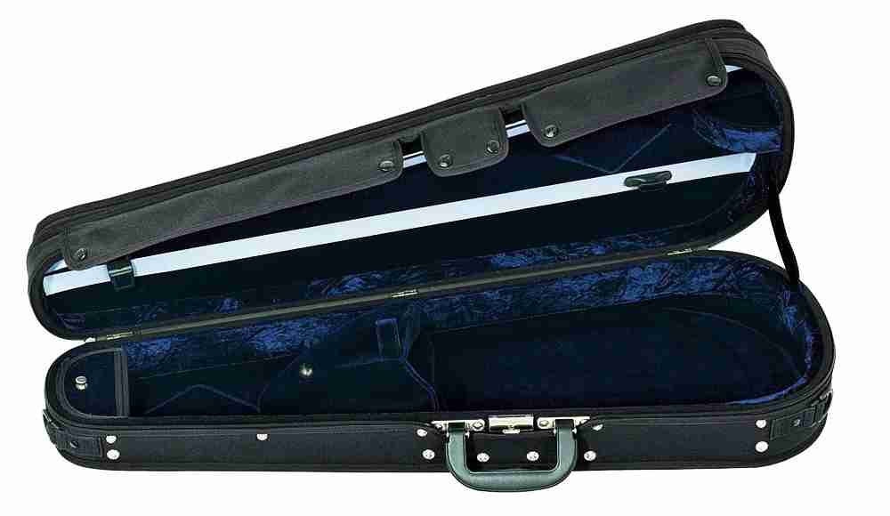 Gewa Varianta Shaped Viola Case, Black w/ Blue Interior