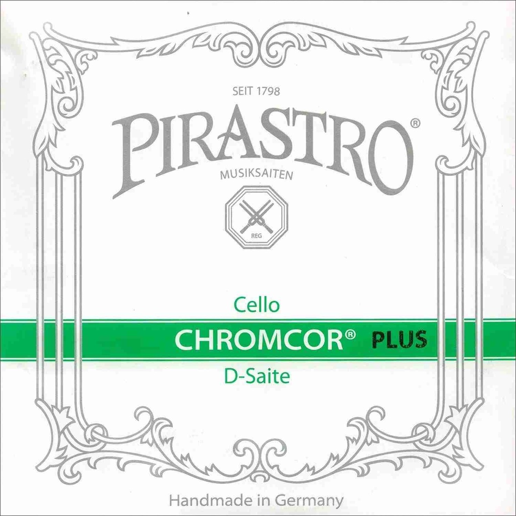 Chromchor Plus by Pirastro Cello D String, 4/4 Size