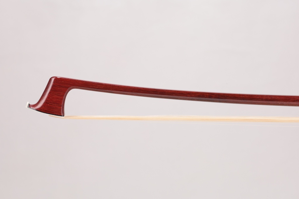 Arcos Brasil Silver Mounted Viola Bow w/ Fleur de Lis Snakewood Frog
