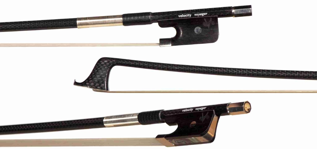 Velocity Voyager Woven Carbon Fiber Cello Bow - 4/4 Size