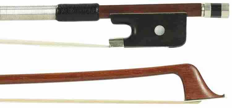 French Nickel Mounted Cello Bow Stamped F Beuscher  Paris- 1/2-3/4 Sizes