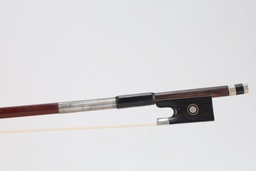 [vnb3937] L'Archet Brasil Nickel Mounted Pernambuco Violin Bow Stamped S. Trindade- 3/4