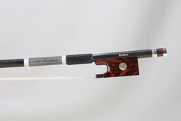 [vnb4051] Carbon Fiber Violin Bow With Snakewood Frog Branded Evolve