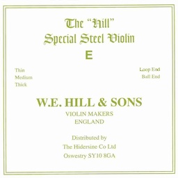Hill Violin E String, 4/4 Size