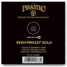 [1EPGVG] Evah Pirazzi Gold Violin G String, Gold Winding, 4/4 Size