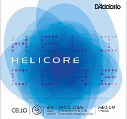 [Helicore CL G] Helicore Cello G String, Tungsten/Silver Winding with Steel Core