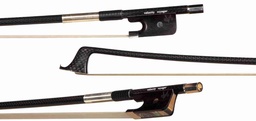 [vcb3355] Velocity Voyager Woven Carbon Fiber Cello Bow - 4/4 Size